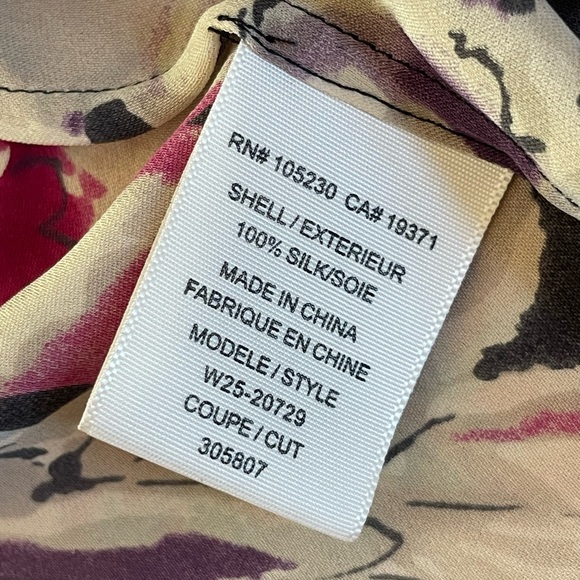 Joie Silk Floral Pleated Peasant Blouse - Picture 6 of 7